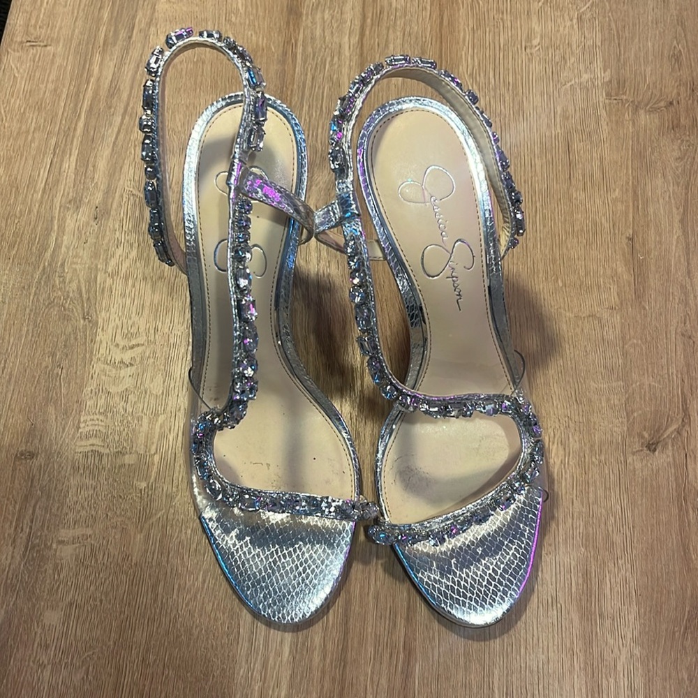 Rhinestone Jessica Simpson heels